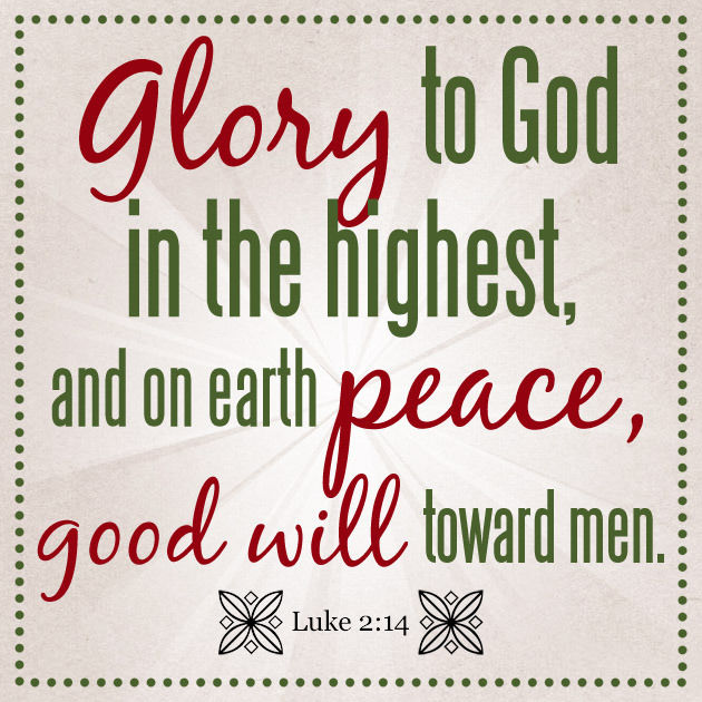 peace on earth goodwill to men